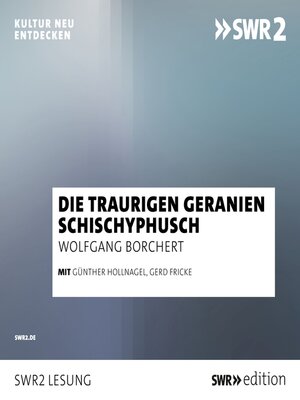 cover image of Die traurigen Geranien/Schichyphusch